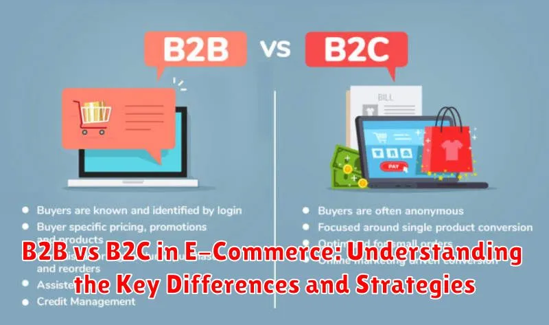 B2B vs B2C in E-Commerce: Understanding the Key Differences and Strategies