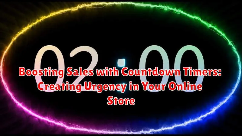 Boosting Sales with Countdown Timers: Creating Urgency in Your Online Store